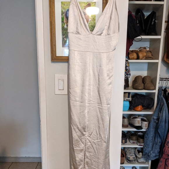 Nasty Gal Dresses & Skirts - Nasty Gal satin ankle length dress size 6 NWT